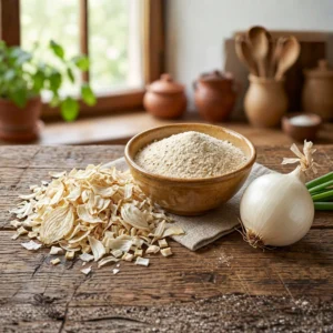 Solar dehydrated white onion flakes kibbled for wholesale