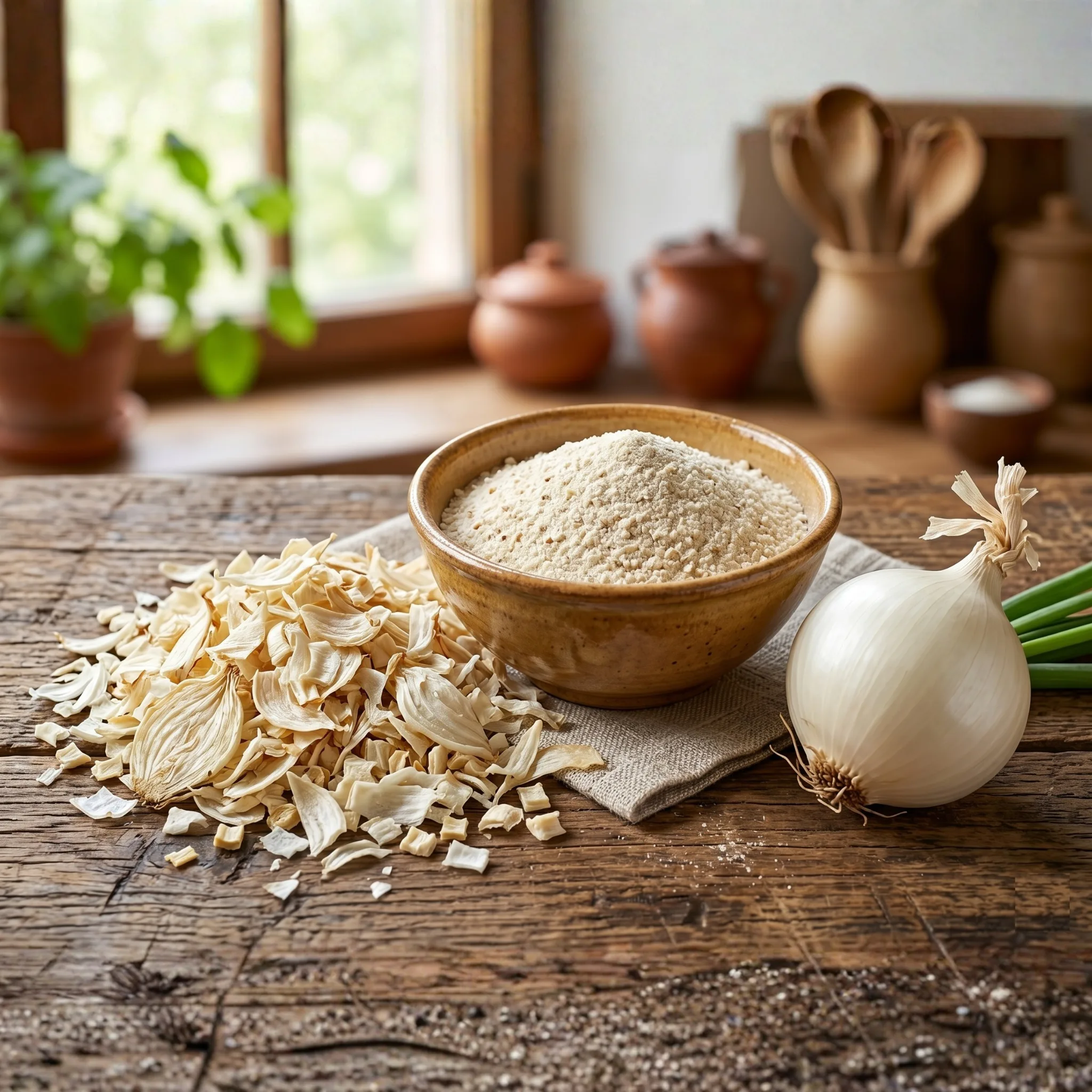 Dried Onion Flakes Solar dehydrated white onion flakes kibbled for wholesale