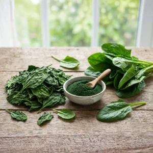Solar dehydrated green palak spinach leaves for wholesale