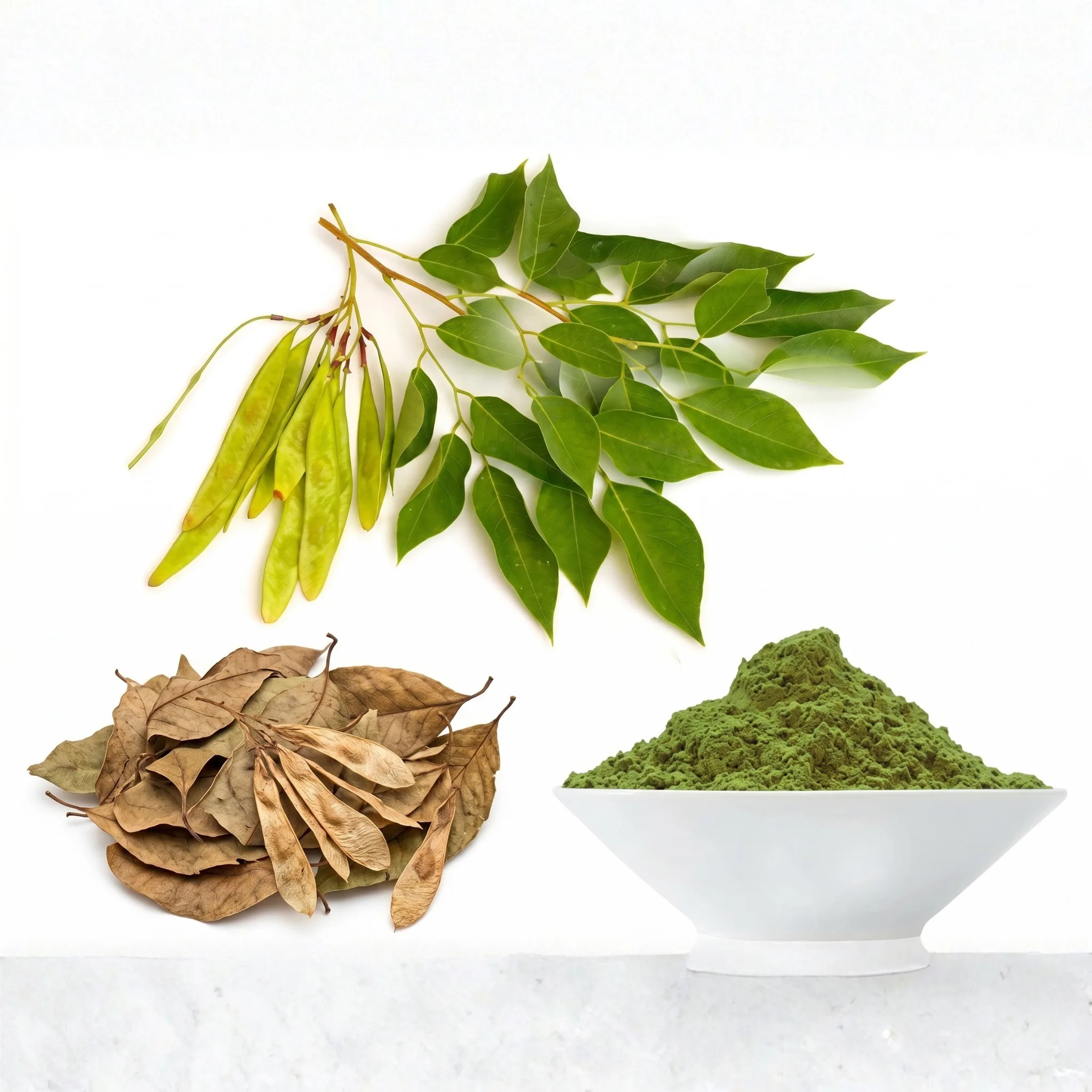 Dried Rosewood Leaves Solar dehydrated green rosewood shisham leaves for wholesale