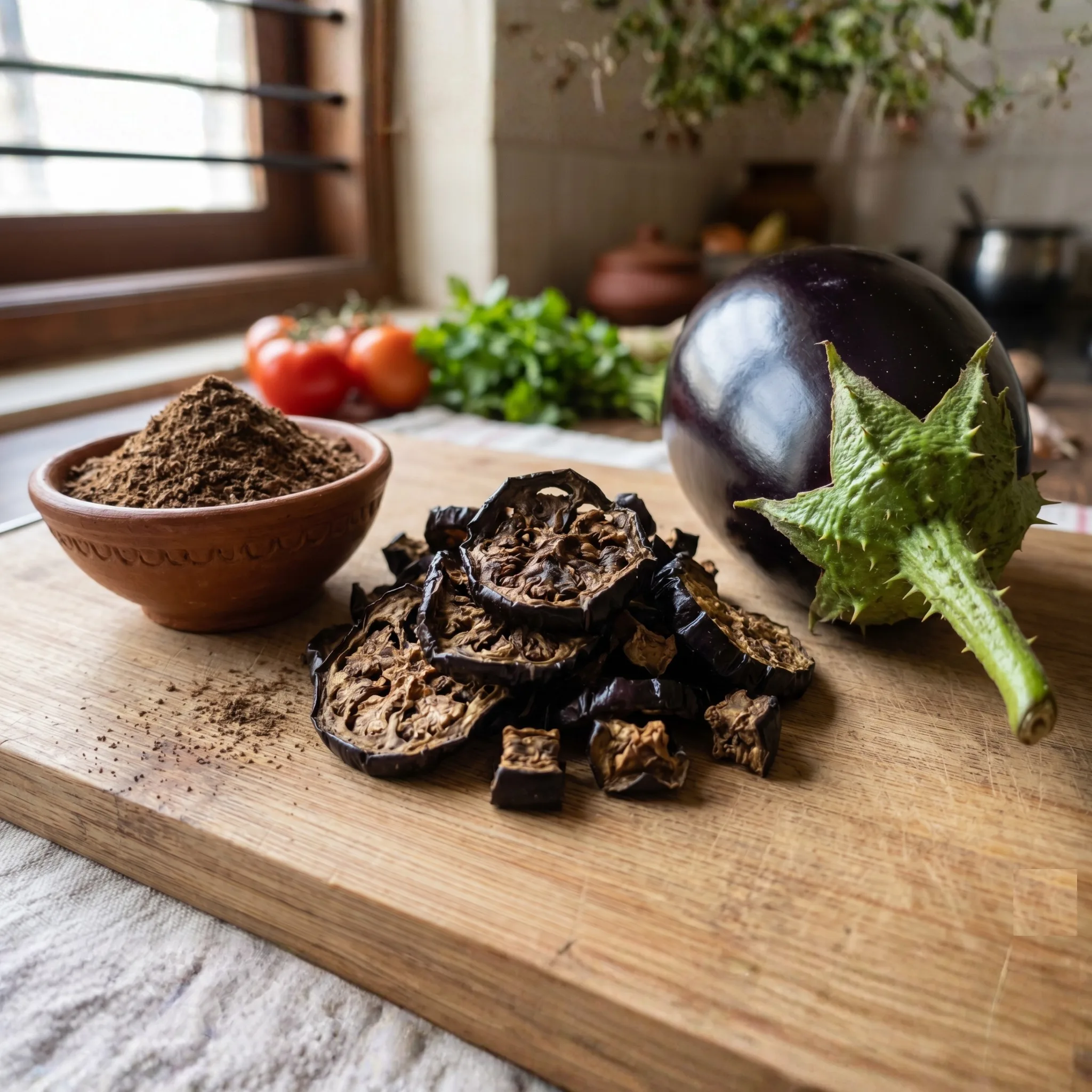Dehydrated Brinjal Solar dehydrated natural dried brinjal eggplant pieces for wholesale