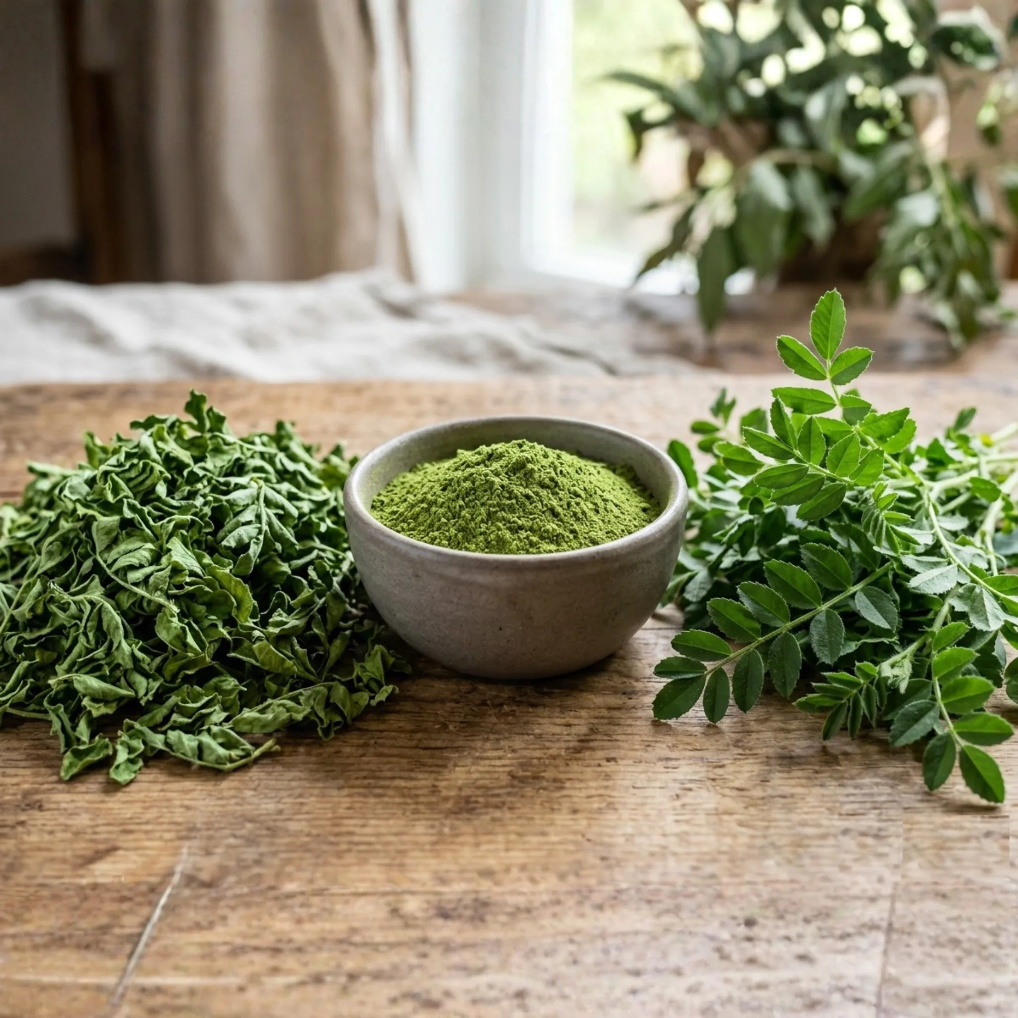 Dried Chana Leaves, Chickpea Leaves, Solar dehydrated green chana chickpea leaves for wholesale