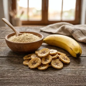 Home Solar dehydrated sweet golden dried banana slices for wholesale