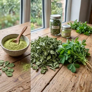 Solar dehydrated green maithi fenugreek leaves for wholesale